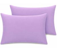 Pillow Cases 2 pack Percale Premium 180 Thread Count Pillow Cases Hotel Quality Fabric Wrinkle Free Pillowcase 2 pack (Lilac)