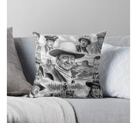 Pillow Cases John Wayne Collage Throw Cover 12x12 16x16 18x18 inch 7 Size