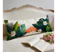 Pillow Cases Leaf Body Pillow 72x24 inch Daisy Cover Cushion Covers, Long Pillows for Sleeping, Is a Double-Sided Printed, Invisible Zipper, for Gifts for Women, Festival Gift, 0B-266