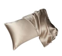 Pillow Cases Luxury Pillowcase Pure Real Natural Mulberry Silk Pillow Case With Envelope Closure Design(Champagne)