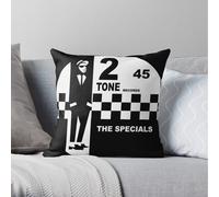 Pillow Cases the specials black and white 45 circle records Throw Cover 12x12 16x16 18x18 inch 7 Size