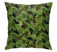 Pillow Cover Bigfoot Camo 45X45Cm Cushion Cover Funky Cushion Case Luxury Throw Pillow Case For Home Decorative Office Bedroom