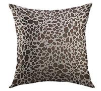 Pillow Cover Black Skin Snow Leopard White Fur Cushion Covers Comforts Cushion Case For Home Sofa Bedroom 45X45 Cm