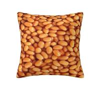 Pillow Cover,Decorative Throw Pillowcase Soft Cushion Covers 30x30 cm for Bedroom Sofa,Baked Beans