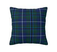Pillow Cover,Decorative Throw Pillowcase Soft Cushion Covers 30x30 cm for Bedroom Sofa,Clan Douglas Dark Blue And Green Modern Tartan