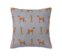 Pillow Cover,Decorative Throw Pillowcase Soft Cushion Covers 40x40 cm for Bedroom Sofa,Irish Terrier Simple Valentines Day Dog