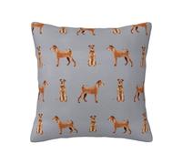 Pillow Cover,Decorative Throw Pillowcase Soft Cushion Covers 45x45 cm for Bedroom Sofa,Irish Terrier Simple Valentines Day Dog