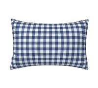 Pillow Cover,Decorative Throw Pillowcase Soft Cushion Covers 50x76 cm for Bedroom Sofa,Playground Navy Blue White Gingham Check Wallpaper Best