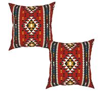Pillow Covers 50 x 50 cm, Native Southwest American Indian Aztec 2 Packs Throw Pillow Covers Set Cushion Case, Decorations for Sofa Bed Home