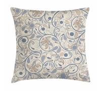 Pillow Covers Vintage Oriental Scroll With Swirling Leaves With Eastern Design Inspirations Set Of 2 Square Cushion Cover For Family Couch Office