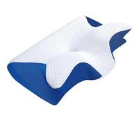 Pillow Daddy Pillowdaddy The Neck Therapy Pillow Ergonomic Memory Foam Pillow Neck Support Pillow for Sides Back Stomach Sleeper Breathable Washable (Blue)