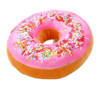 Pillow Donut - 3D Vivid Plush Cushion Decoration | Soft Round Decorative Sofa Pillow Toy | Cute Background Prop for Girls, Kids Room, Party Favors, Photo, Gift Display Use