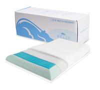 Pillow for Stomach Sleeper - Cooling Gel Memory Foam Cushion with Moisture-Wicking Cover - Cool Gentle Ultra Thin Pillow for Sleeping - Slim Flat Pillows for Sleeping Thin Ultimate Comfort - Extra Gel