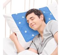 Pillow Ice Pad, Large Ice/Hot Pack, Pet Cooling Mat, Dog Cooling Pad, Gel Ice Pad for Pillow, Children's Sleeping Head Cooling Ice Pack, Ice Pad for hot Flashes, Night Sweats(11.6X15.9in)