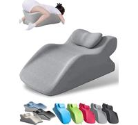 Pillow, Memory Foam Wedge passion pillows, 27 Degree Couples Pillows, Removable Protective Cover，Multi-Functional Cushion for Reading, Meditation(Black)