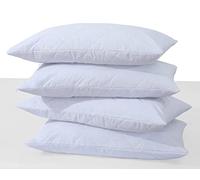 Pillow Protector 4 Pack Quilted Zipped Soft & Comfortable Zipped Pillow Protectors-Hypoallergenic & Anti-Bacterial-Quilted Pillow Protectors in UK Standard Size 50x75 cm