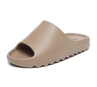 Pillow Slides Slippers Shower Shoes,Massage Foam Bathroom Slippers Thick-Soled Summer Slippers Pool Gym House Slipper for Indoor Outdoor,Brown,45