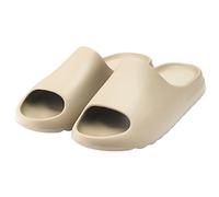 Pillow Slides Slippers Shower Shoes,Massage Foam Bathroom Slippers Thick-Soled Summer Slippers Pool Gym House Slipper for Indoor Outdoor,Beige,39