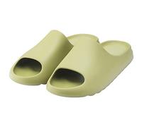 Pillow Slides Slippers Shower Shoes,Massage Foam Bathroom Slippers Thick-Soled Summer Slippers Pool Gym House Slipper for Indoor Outdoor,Natural,35