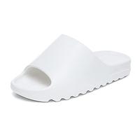 Pillow Slides Slippers Shower Shoes,Massage Foam Bathroom Slippers Thick-Soled Summer Slippers Pool Gym House Slipper for Indoor Outdoor,White,43