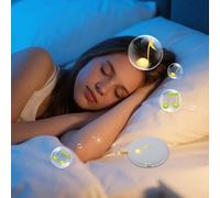 Pillow Speaker - 9.7x9.7x1.2cm Speaker Under Pillow, Private Sleep Headphones | Music Box with White Noise and Wireless Design for Sleeping Side Sleepers Birthday Women Adults Party Men Teen