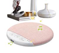 Pillow Speaker - Ultra Thin Wireless Sleep Audio | White Noise Mini Disc Device - Rechargeable Type C Bed Sound Unit Lightweight ABS Linen Relaxation Insomnia Travel