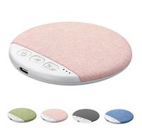 Pillow Speaker with White Noise Timer, Bluetooth Wireless Sleep Aid with Stereo Bass for Restful Sleep (Pink)