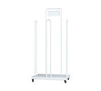 Pillow Storage Rack, Movable Floor Stand for Cushions and Bed, Ideal for Retail and Hotels, Versatile Holder with Billboard, Space-Saving Organizer