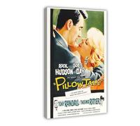 Pillow Talk 1959 Movie Canvas Poster Bedroom Decor Landscape Office Room Decor Gift 24x36inch(60x90cm)
