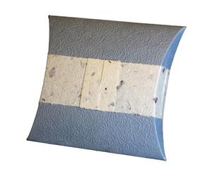 Pillow Water Urn Ceremony Pack | Biodegradable Water Ceremony Casket | Eco-Friendly Dissolvable Urn for lakes, sea & rivers | Aqua Embossed | Easy to Use (Extra Large)