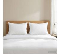 Pillow White 60x70 cm 100% Cotton Cover 50% Australian Wool Microfiber Soft 2pcs