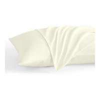 Pillowcase 12 x 16 Inch, Egyptian Cotton Set of 2 Pillowcase Zipper Closer 600 Thraed Count - Travel 12x16 Zipper, Ivory Solid