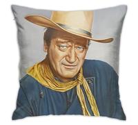 Pillowcase for John Wayne Cushion Cases, Modern Decorative Square Pillowcases for Sofa Couch Bedroom Living Room Car 18''x18''