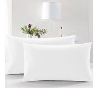 (Pillowcase only (50x75 cm), White) Flat Sheet Egyptian Cotton Single Double King Size