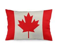 Pillowcase Retro Canada Flag Pattern Pillow Case Bed Pillow Covers with Zipper Breathable Cooling Throw Pillow Covers Soft Pillow Protector Decorative Standard 30x20 Inches