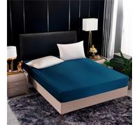 Pillowcase, Solid Color Fitted Sheet Satin Mattress Cover With Elastic Band Bedsheet Fit Sheet,4,Only Pillowcases 2pc