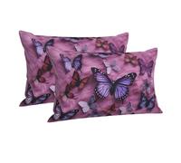 Pillowcase Ultra Soft Pillow Cases with Hidden Zipper Soft Breathable Cooling Pillow Cover Standard Pillow Covers All butterflies Pillowcase Queen Pillow Case for Sleeping 16"x24"