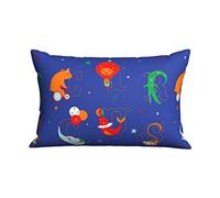 Pillowcases Circus-Animal-Letter Throw Pillow Case With Invisible Zipper Casual Chair Pillowcases, For Couch, Sofa, Car, 40x60cm