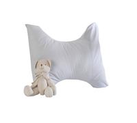 (Pillowcases, Grey) Butterfly Back and Neck Support Pillow & Pillowcases