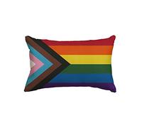 Pillowcases Progress Pride Rainbow Lgbtq Community Gay Pride Lesbian Party Cushion Case Casual Printed Decorative Pillowcases, For Bedroom, Garden, Bar, 40x60cm