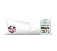 Pillowflex Synthetic Down Alternative Pillow Inserts for Shams (12 Inch by 48 Inch)