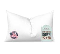 Pillowflex Synthetic Down Pillow Insert - 22x28 Down Alternative Pillow, Ultra Soft Body Pillow, Large Standard Body Bed Sleeping Pillow - 1 Decorative Pillow Form