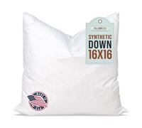 Pillowflex Synthetic Down Pillow Inserts For Shams Aka Faux/Alternative 40cm x 40cm (16 Inch By 16 Inch)