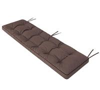 PillowPrim Bench Cushion, Bench Cushion, Outdoor, Bench Cushion for Benches in Home and Garden, Seat Cushion, 150 x 50 cm, Brown