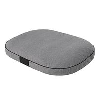 PillowPrim Dog Bed Dog Mattress Cushion Oval Mattress Small Dogs M - 70 x 50 cm Dark Grey Ecological Linen Fabrics