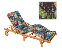 PillowPrim Lounger Cushion, Cushion for Garden Lounger 200 x 55 x 9 cm, Comfortable Deck Chair Cushion, Cushion for Sun Lounger, Cushion for Deck Chair, Quilted - Colourful Leaves
