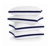Pillows 4 Pack Hotel Quality Side Sleeper Bounce Back Bed Pillow - White Pillows 2 Pack Neck Pillow Shoulder Back Support Super Soft Firm Machine Washable Hypoallergenic (4, Hotel Pillow)