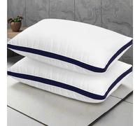 Pillows 4 Pack Hotel Quality Side Sleeper Bounce Back Bed Pillow - White Pillows 2 Pack Neck Pillow Shoulder Back Support Super Soft Firm Machine Washable Hypoallergenic (2, Pillow Quanity)