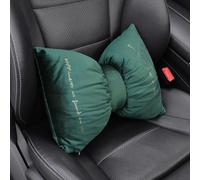 Pillows,Decoration Pillow,Neck Pillow,Headrest,Velvet Car Headrest Pillow Soft Bow Tie Pillow Bowknot Waist Cushion Car Seat Neck Pillow Driving Headrest Cushion.(Green,Waist Pillow(36x29cm/14.17"x11.