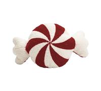 Pillows For Bed - Mint Pillow | Sweet Red Decorative Pillow, Red Candy Pillow, Sweet Shaped Plush Pillow, Cute Candy Cane Design, Red And Christmas Pillows